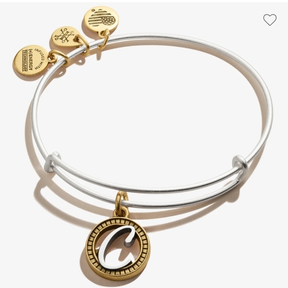 Alex and Ani Jewelry - Initial C Charm Bangle, Two-Tone